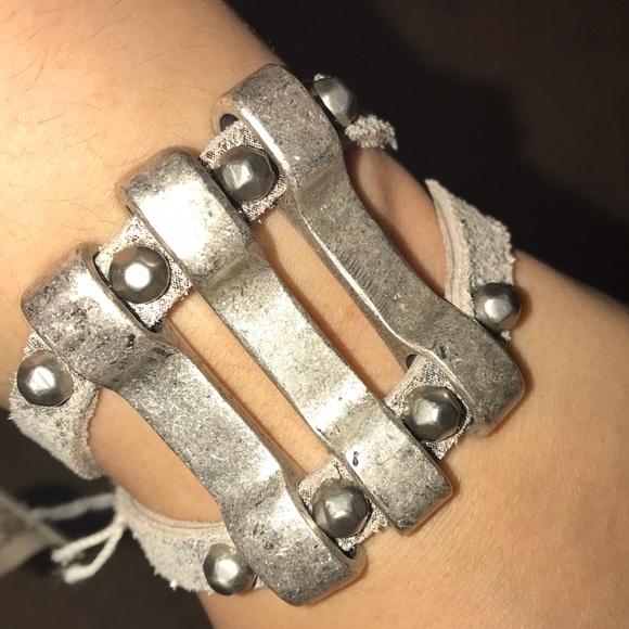 Genuine leather bracelet x Swarovski crystals! New - Picture 4 of 6